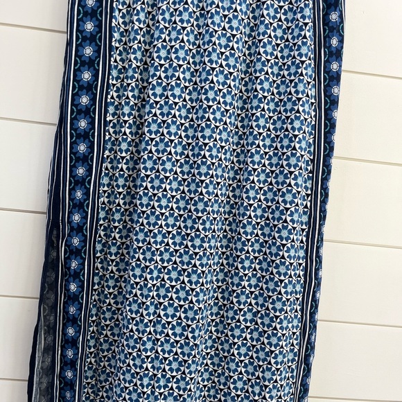 Max Edition Black and Blue Casual Maxi Skirt - Picture 3 of 6